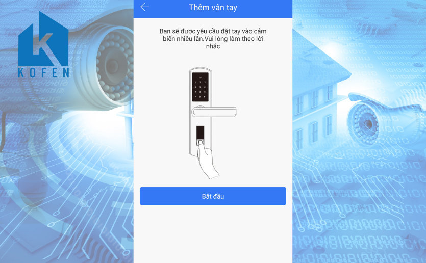 Hướng dẫn cài đặt vân tay cho khóa điện tử - Khóa điện tử nha trang