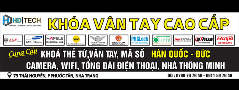 cửa hàng lắp khóa vân tay -hd tech